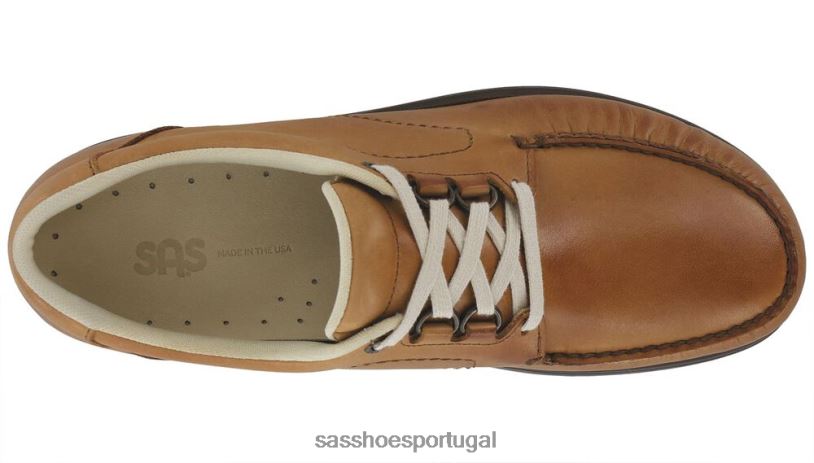 pt SAS homens versátil bout time lux mocassim com cadarço avelã 6L668514