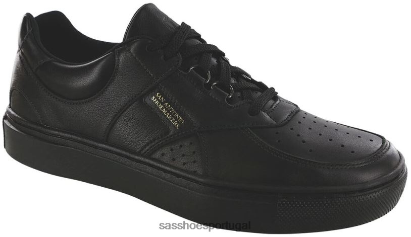 pt SAS homens versátil tênis de renda high street Preto fosco 6L668530