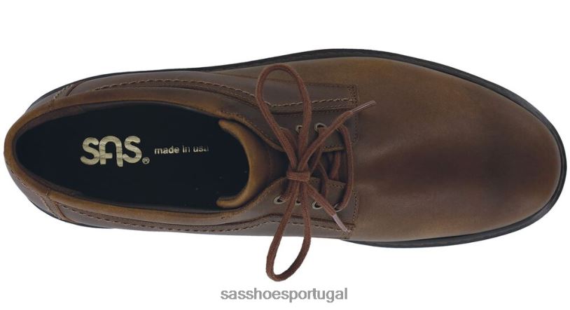 pt SAS homens inspirado aden lace up oxford marrom 6L668542