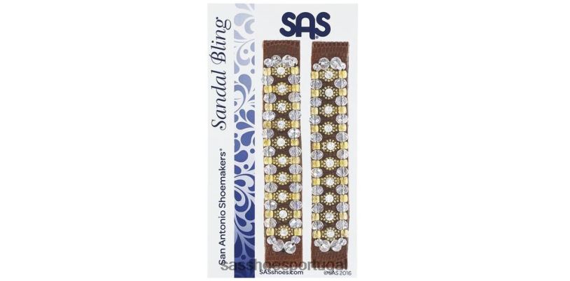 pt SAS mulheres inspirado bling - mira conhaque tecido/amarelo 6L668449