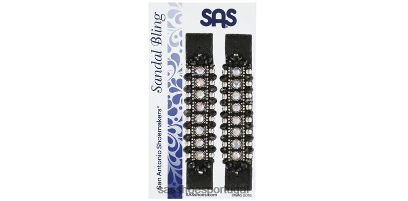 pt SAS mulheres inspirado bling - mira web preto/prata 6L668458