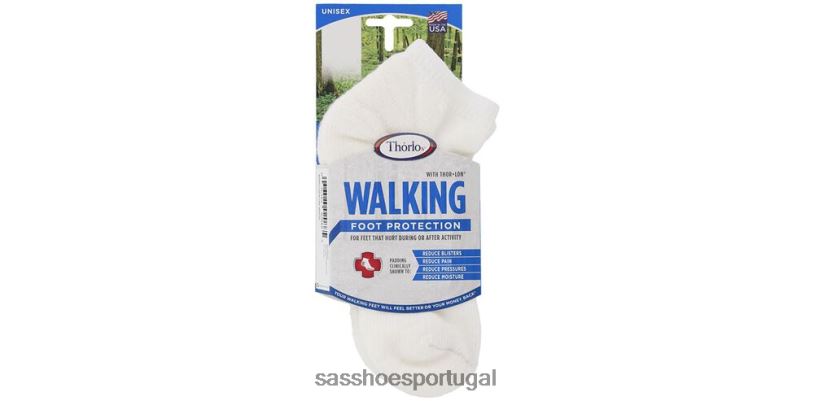 pt SAS mulheres aconchegante Thorlo Walking micro mini meias branco 6L668473