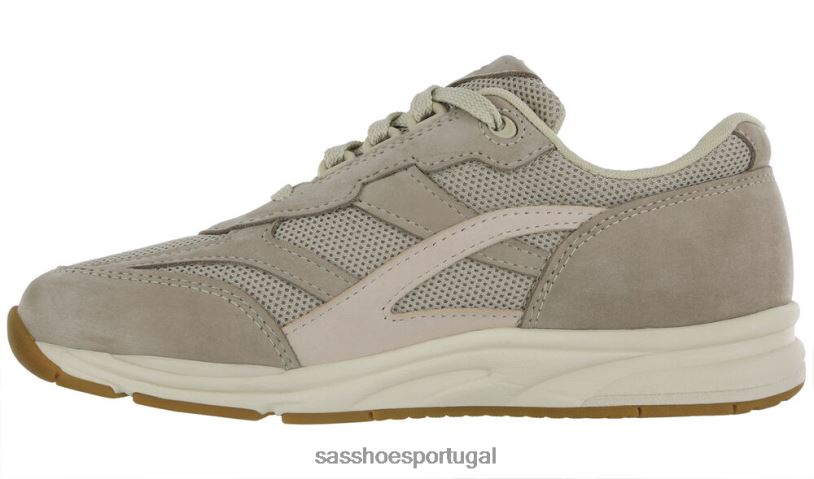 pt SAS mulheres energético tênis com cadarço em mesh tour taupe/rosa 6L668297