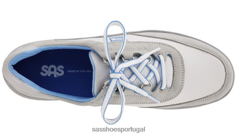 pt SAS mulheres energético tênis esportivo com cadarço cinzento / branco 6L668305