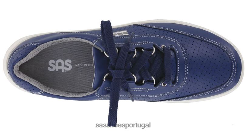 pt SAS mulheres energético tênis esportivo lux com cadarço perf azul 6L66819