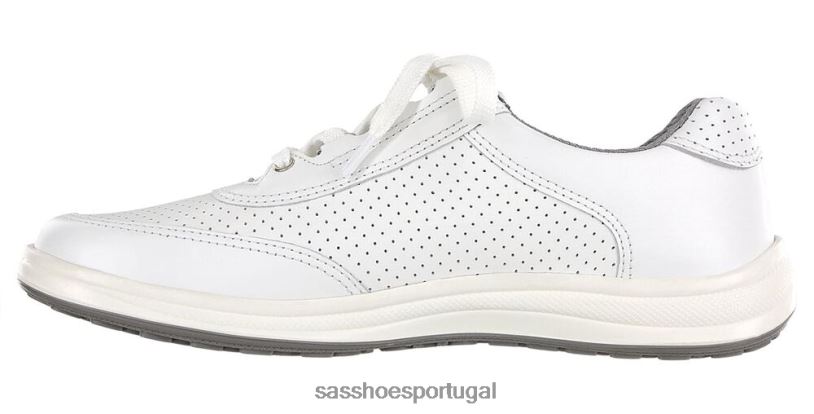 pt SAS mulheres energético tênis esportivo lux com cadarço perf branco 6L66816