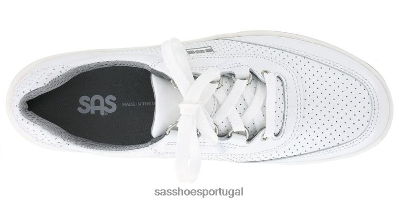 pt SAS mulheres energético tênis esportivo lux com cadarço perf branco 6L66816