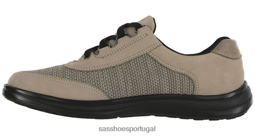 pt SAS mulheres energético tênis esportivo lux com cadarço taupe/pedra 6L66817