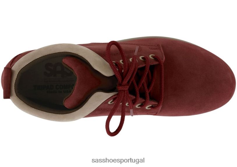 pt SAS mulheres versátil bota chukka Gretchen vermelho/taupe 6L668377