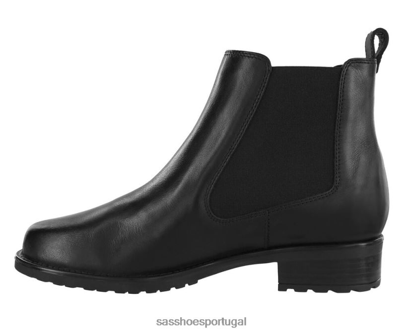 pt SAS mulheres versátil bota delaney preto liso 6L668378