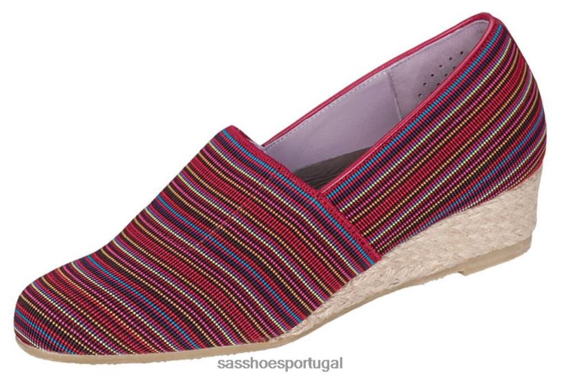 pt SAS mulheres versátil becky wedge sem salto vermelho 6L668398