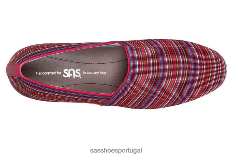 pt SAS mulheres versátil becky wedge sem salto vermelho 6L668398