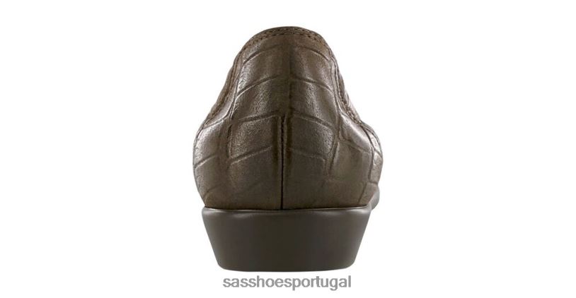 pt SAS mulheres versátil espero escorregar no mocassim crocodilo de bronze 6L668210