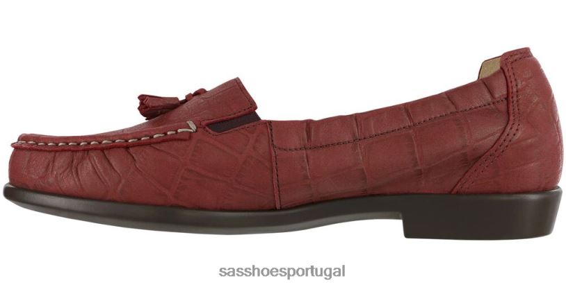 pt SAS mulheres versátil espero escorregar no mocassim crocodilo vermelho 6L668212