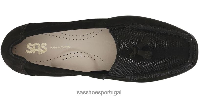 pt SAS mulheres versátil espero escorregar no mocassim ônix 6L668205