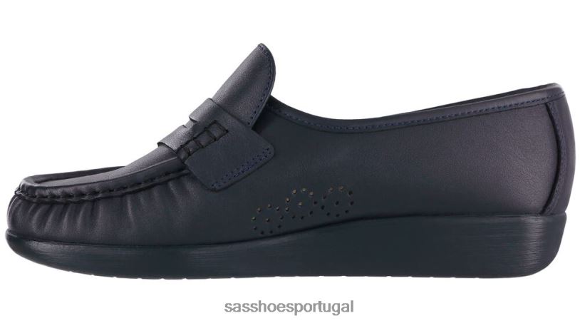 pt SAS mulheres versátil mocassim clássico marinha 6L668191