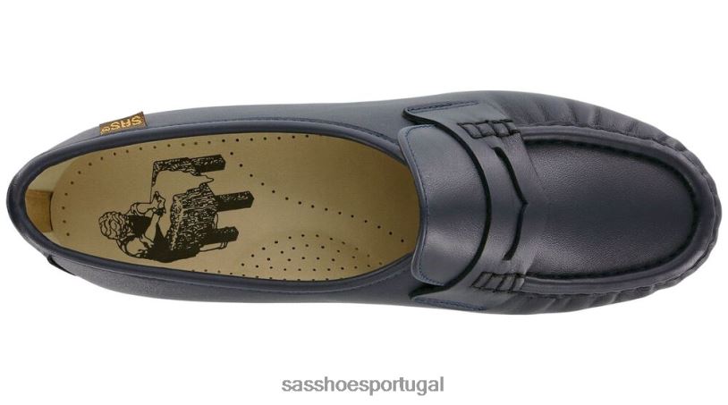 pt SAS mulheres versátil mocassim clássico marinha 6L668191