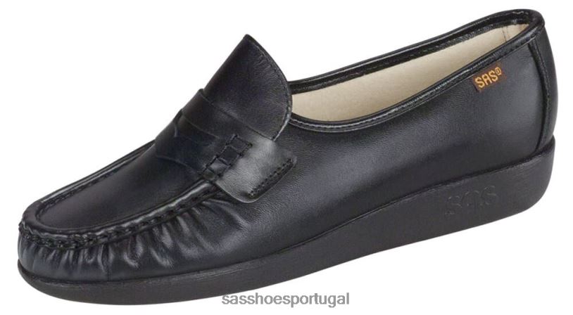 pt SAS mulheres versátil mocassim clássico preto 6L668190