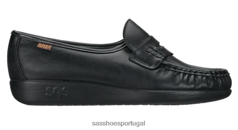 pt SAS mulheres versátil mocassim clássico preto 6L668190