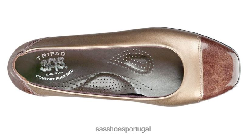 pt SAS mulheres versátil mocassim coco bronze 6L668392