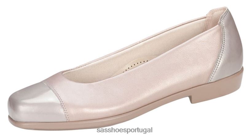 pt SAS mulheres versátil mocassim coco pérola nua 6L668393