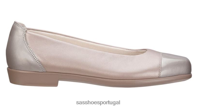 pt SAS mulheres versátil mocassim coco pérola nua 6L668393