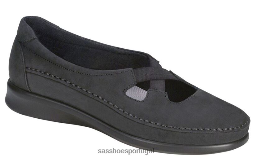 pt SAS mulheres versátil mocassim crocante Nero 6L668197