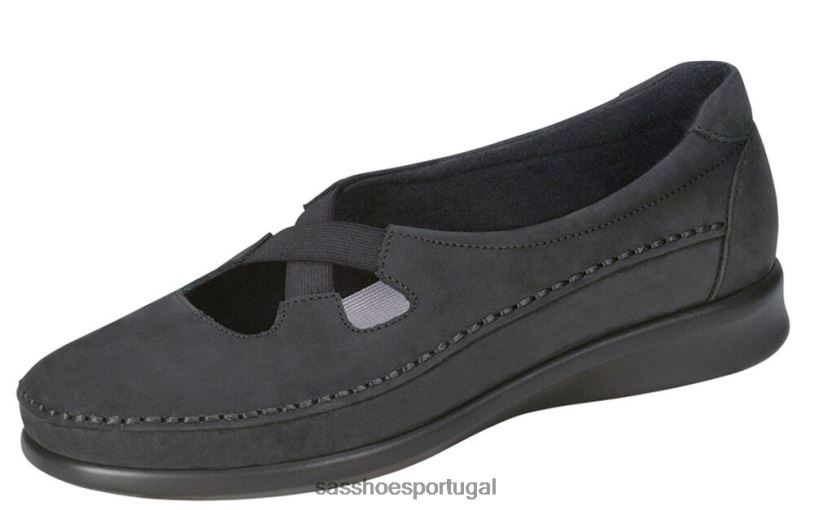 pt SAS mulheres versátil mocassim crocante Nero 6L668197