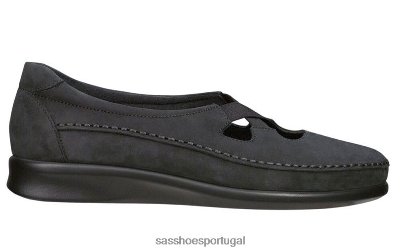 pt SAS mulheres versátil mocassim crocante Nero 6L668197