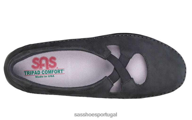 pt SAS mulheres versátil mocassim crocante Nero 6L668197