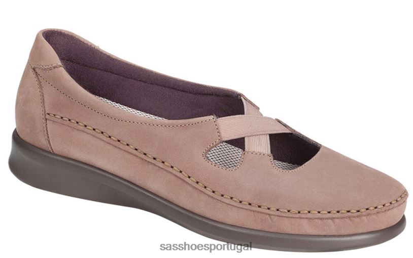 pt SAS mulheres versátil mocassim crocante praliné 6L668196