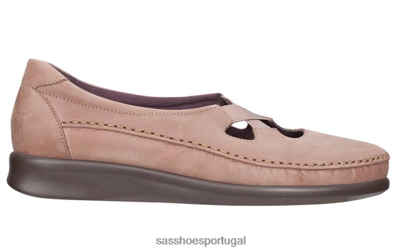 pt SAS mulheres versátil mocassim crocante praliné 6L668196