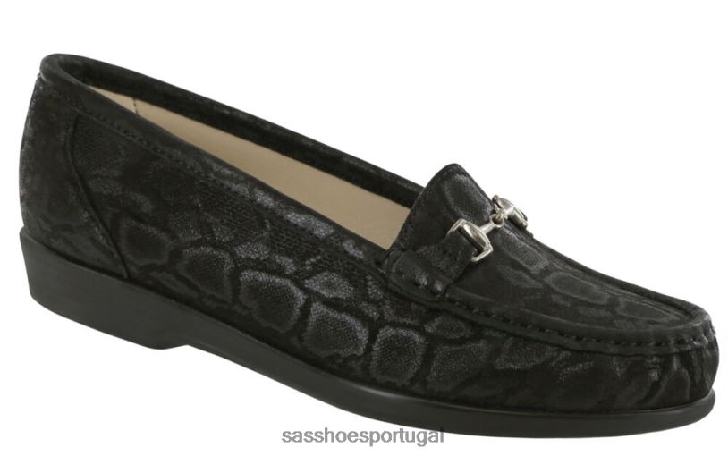 pt SAS mulheres versátil mocassim de metro cobra nero 6L668220