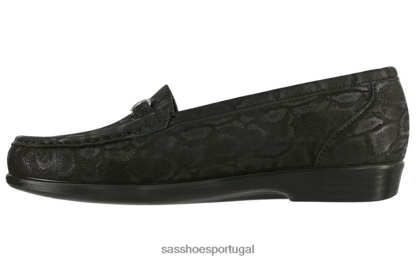 pt SAS mulheres versátil mocassim de metro cobra nero 6L668220