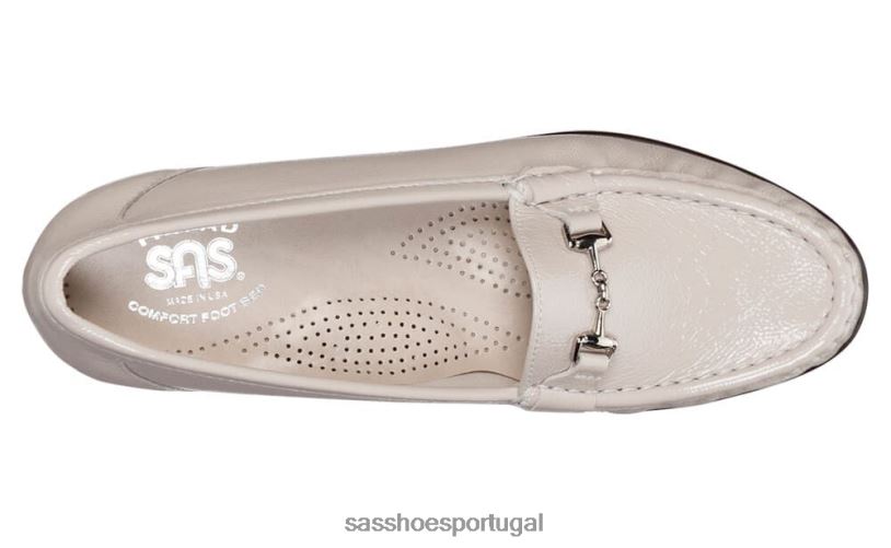 pt SAS mulheres versátil mocassim de metro osso patente 6L668176