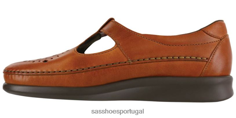 pt SAS mulheres versátil mocassim de salgueiro castanha 6L668232