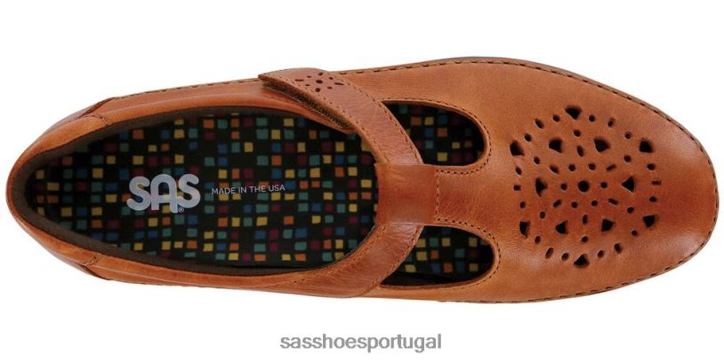 pt SAS mulheres versátil mocassim de salgueiro castanha 6L668232