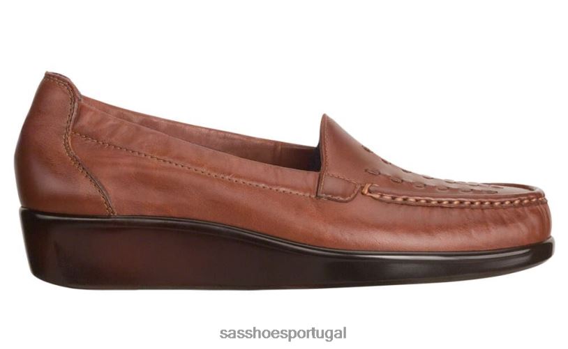 pt SAS mulheres versátil mocassim de tecelagem castanha 6L668224