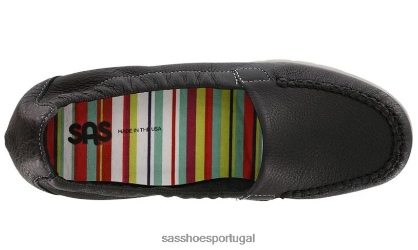 pt SAS mulheres versátil mocassim ensolarado preto 6L668222