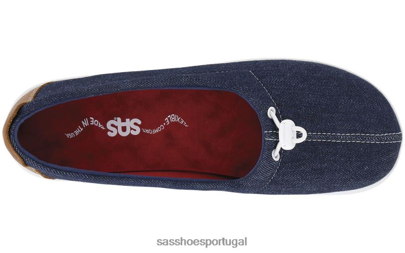 pt SAS mulheres versátil mocassim funk active slip-on Jean azul 6L668231