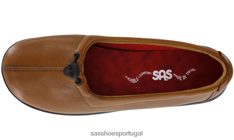 pt SAS mulheres versátil mocassim funk active slip-on bronzeado britânico 6L668258