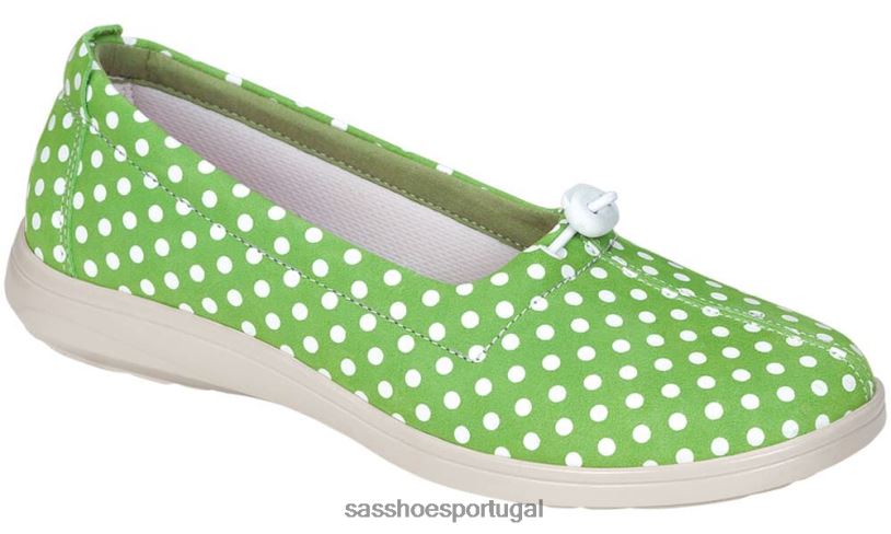 pt SAS mulheres versátil mocassim funk active slip-on ponto verde 6L668261