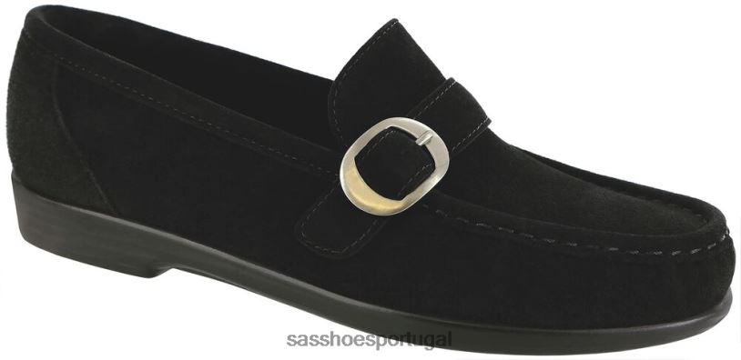 pt SAS mulheres versátil mocassim lara Camurça preta 6L668242