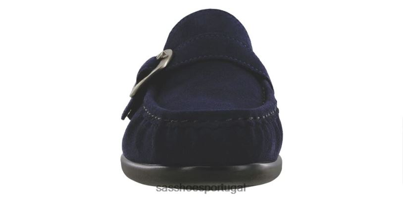 pt SAS mulheres versátil mocassim lara camurça azul marinho 6L668227