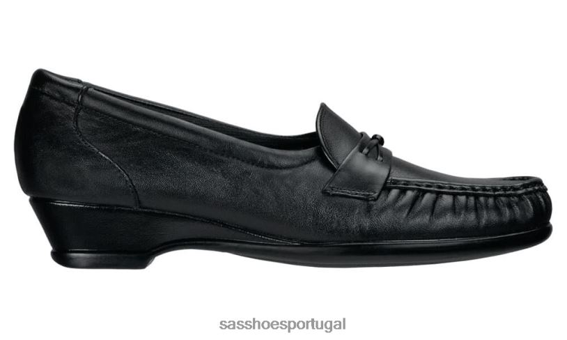 pt SAS mulheres versátil mocassim mais fácil de deslizar preto 6L668199