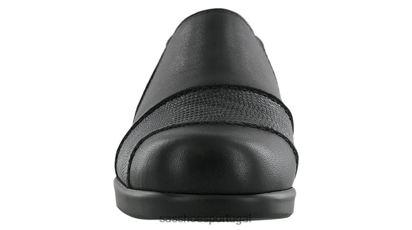 pt SAS mulheres versátil mocassim nora preto/lagarto 6L668246