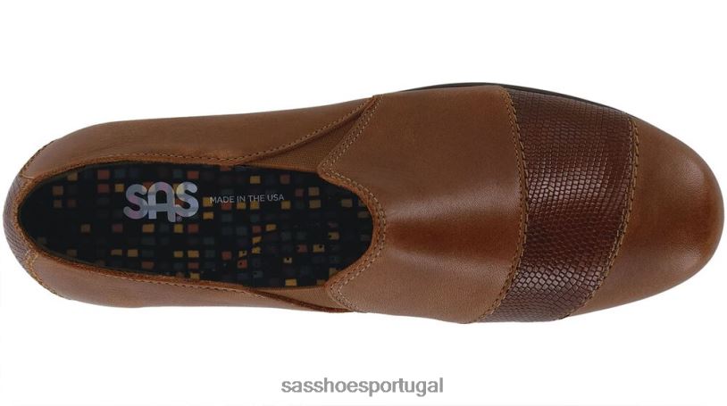 pt SAS mulheres versátil mocassim nora ruivo/lagarto 6L668247