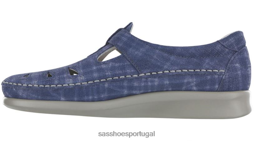 pt SAS mulheres versátil mocassim roamer gaio azul 6L668219