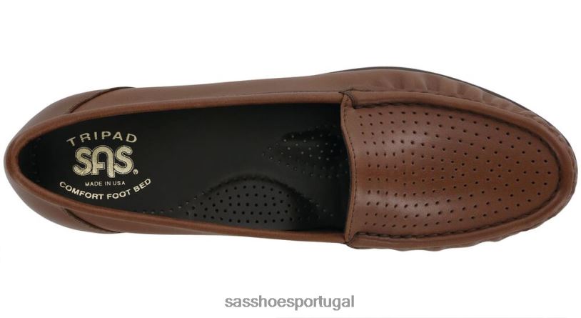 pt SAS mulheres versátil mocassim sapateado ruivo 6L668192