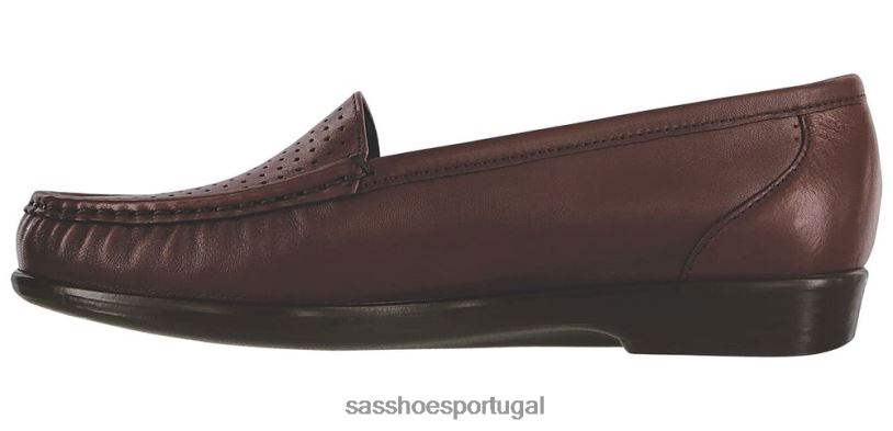 pt SAS mulheres versátil mocassim sapateado vinho 6L668193